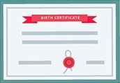 Birth certificate image